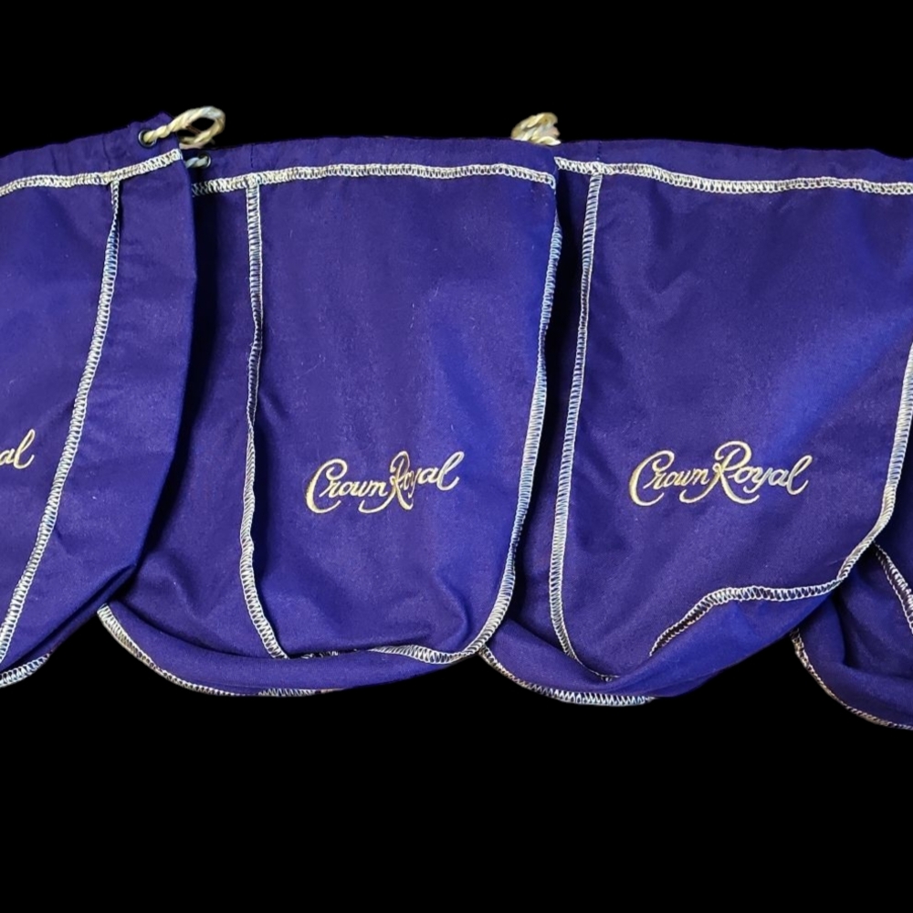 NWOT Crown Royal Purple Drawstring Bags Bundle